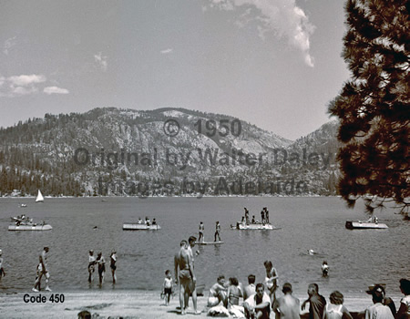 Beach Scene at Pinecrest Lake